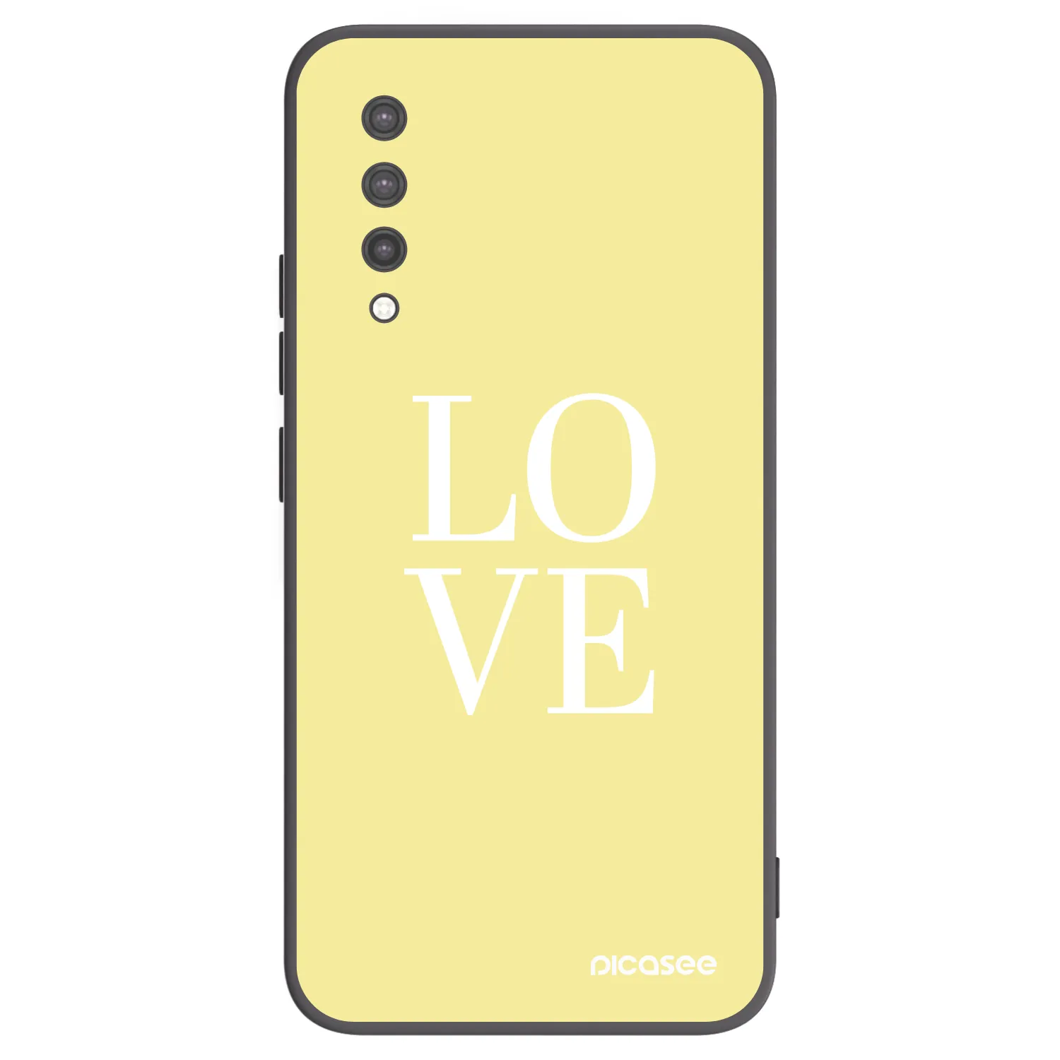 Silikónový čierny obal pre Xiaomi Mi 9 Lite - Love