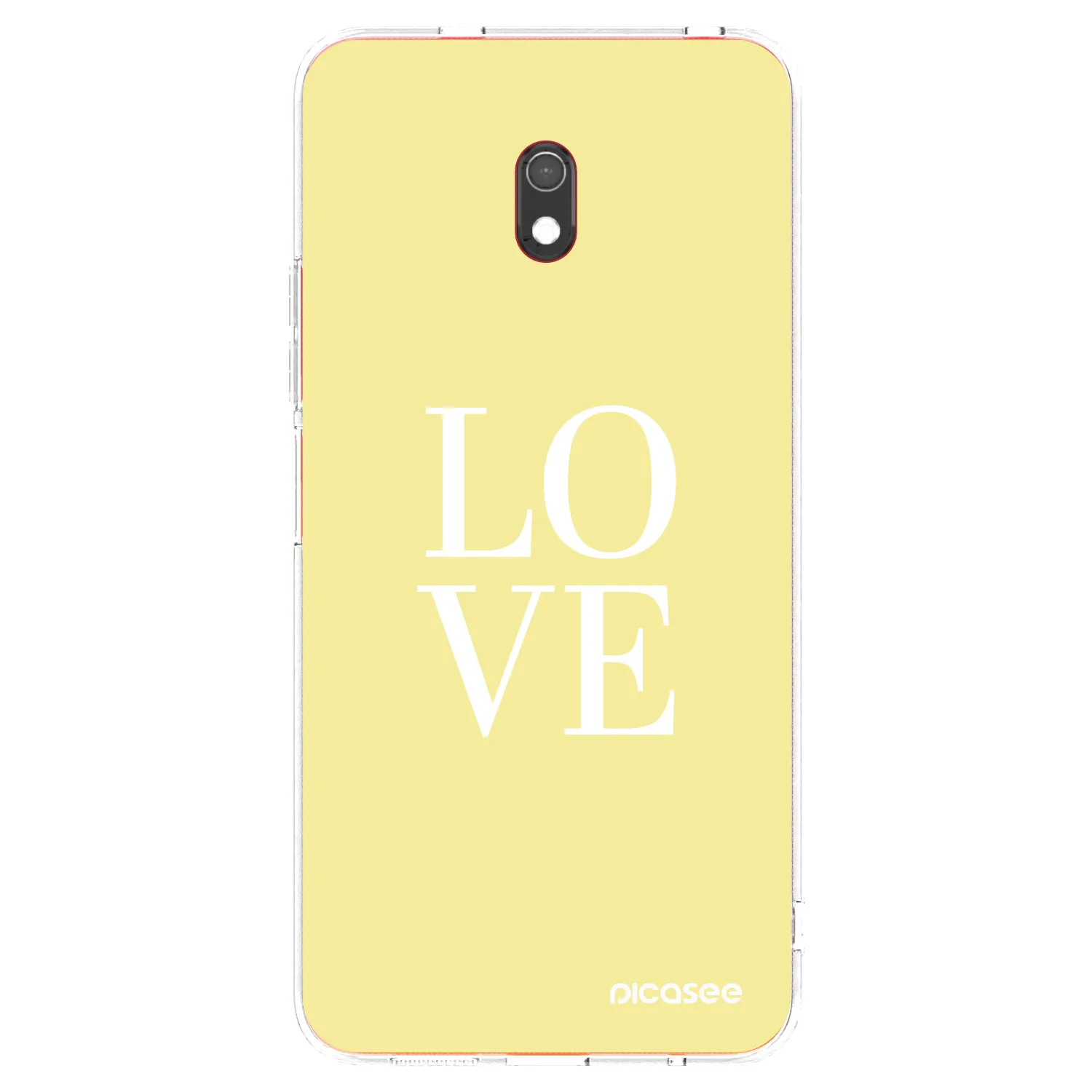 Silikónový prehľadný obal pre Xiaomi Redmi 8A - Love