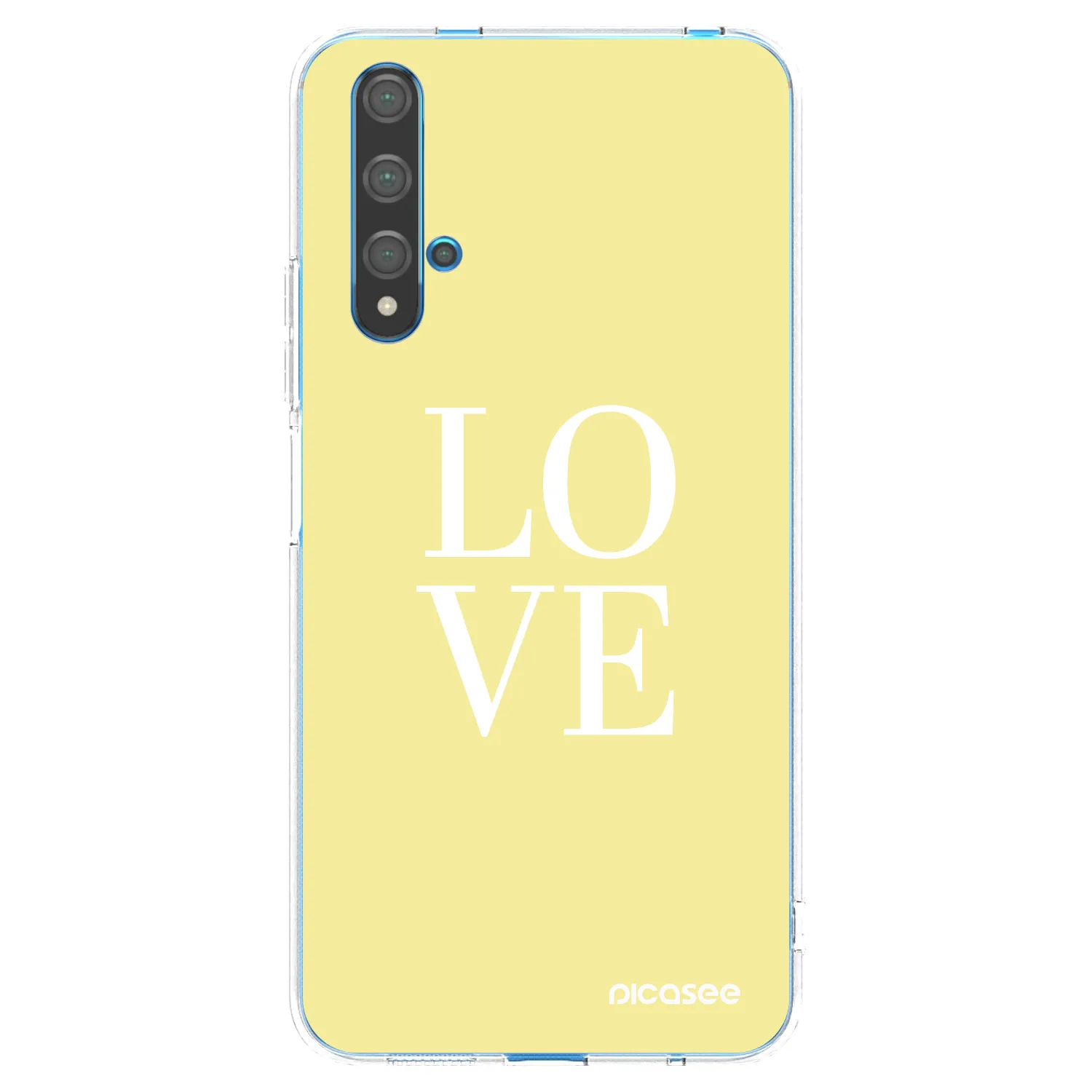Silikónový prehľadný obal pre Huawei Nova 5T - Love