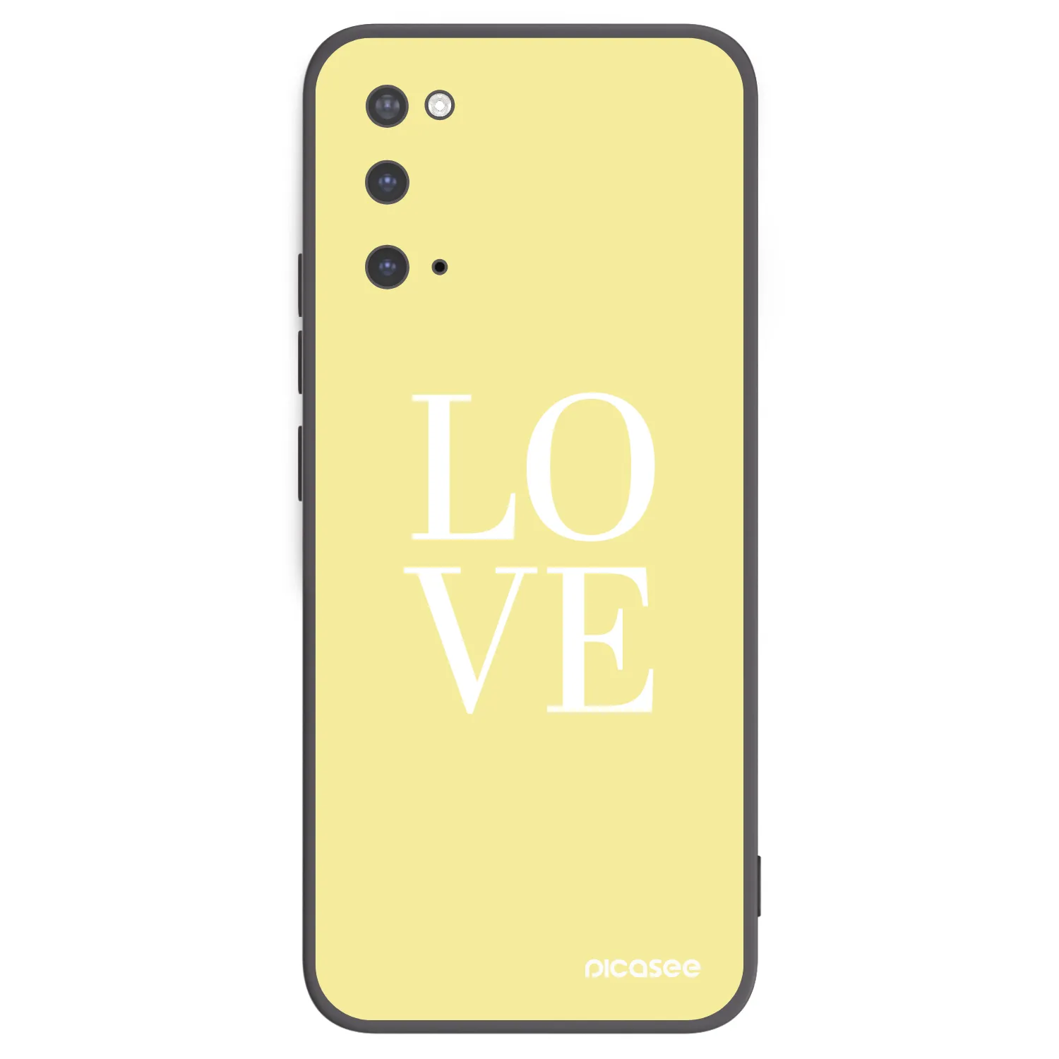 Picasee silikónový čierny obal pre Samsung Galaxy S20 G980F - Love