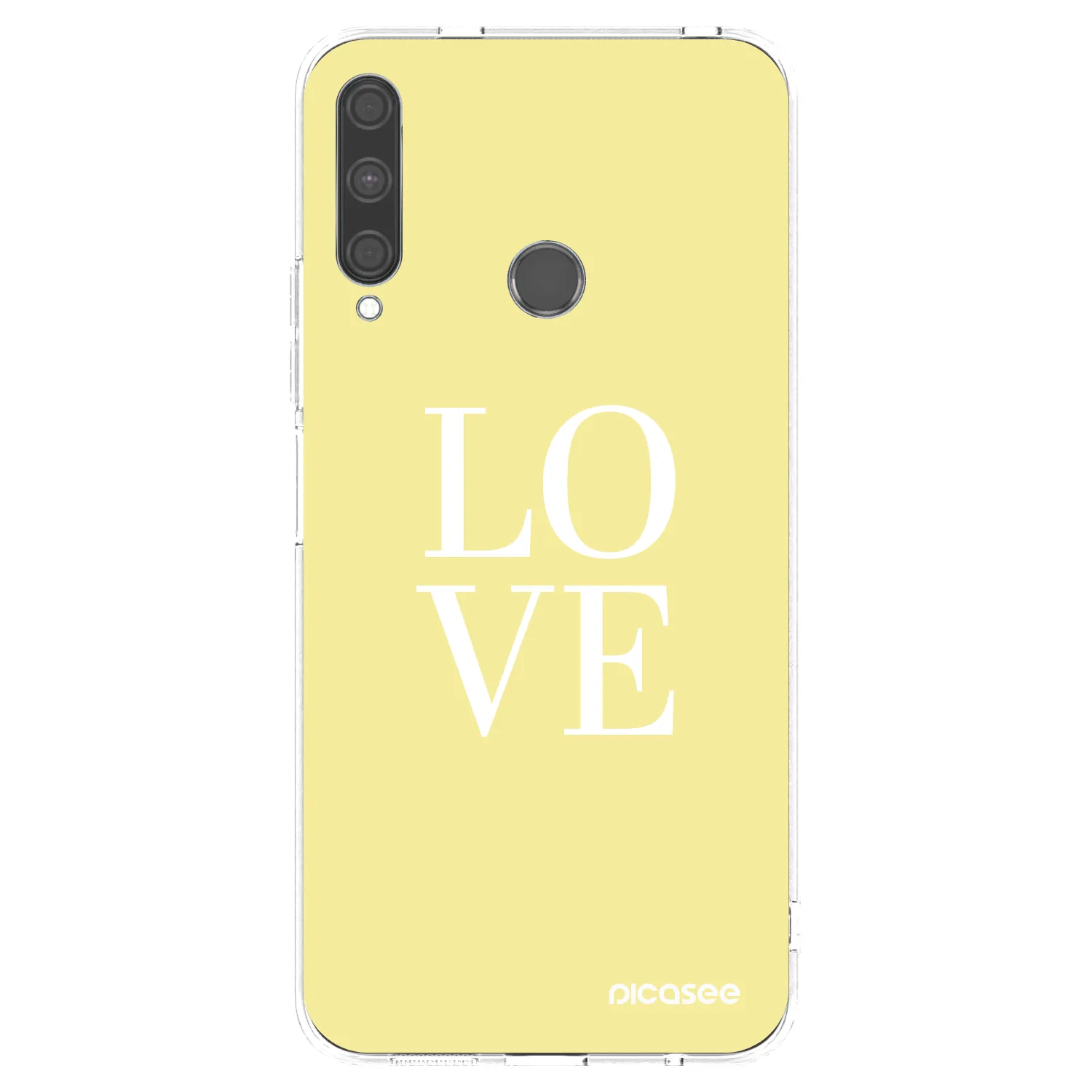 Silikónový prehľadný obal pre Huawei P40 Lite E - Love