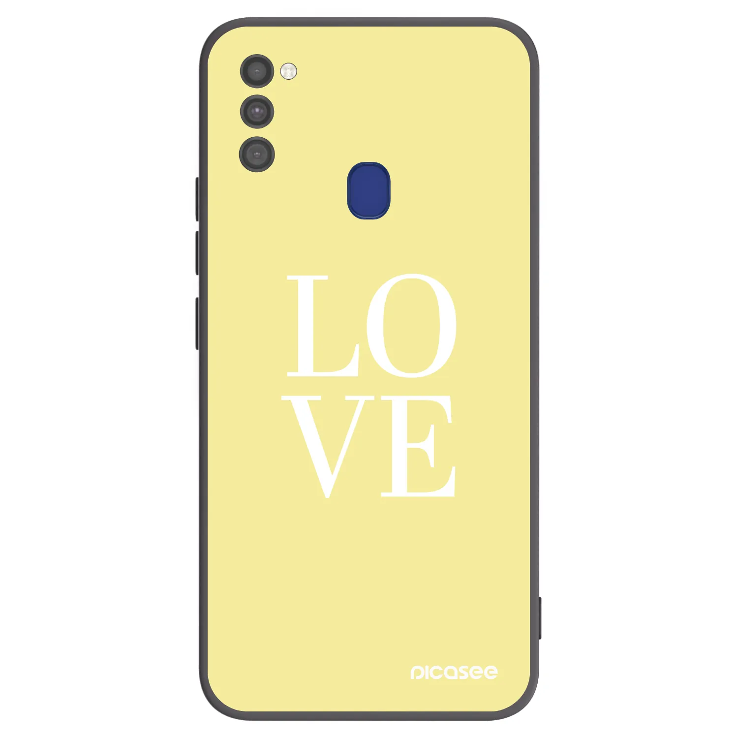 Picasee silikónový čierny obal pre Samsung Galaxy M21 M215F - Love