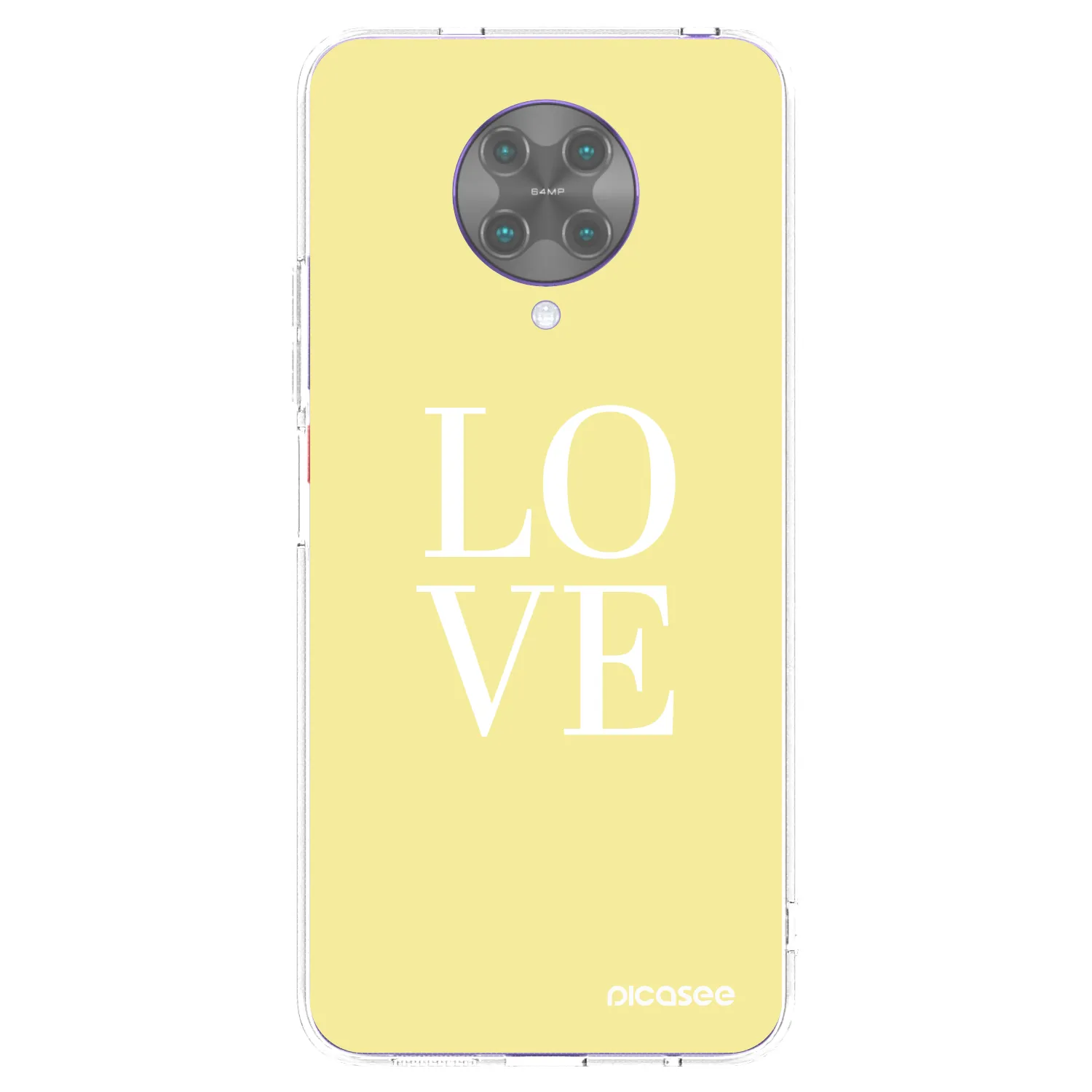 Silikónový prehľadný obal pre Xiaomi Poco F2 Pro - Love
