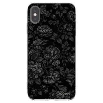 Picasee silikónový prehľadný obal pre Apple iPhone XS Max - Dark Romance