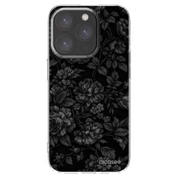 Picasee silikónový prehľadný obal pre Apple iPhone 15 Pro - Dark Romance