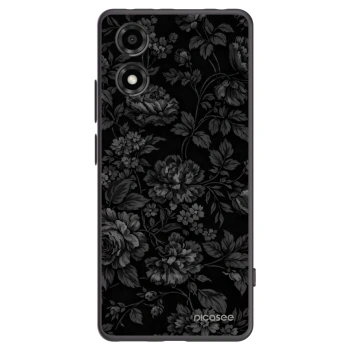 Picasee silikónový čierny obal pre Motorola Moto E14 - Dark Romance