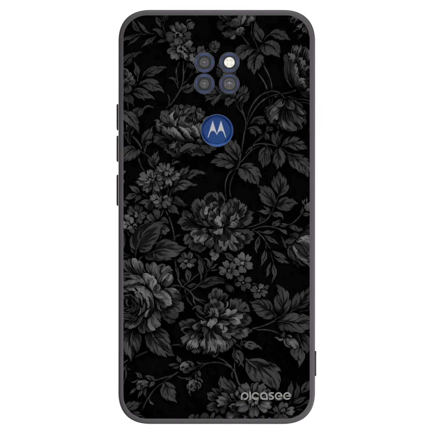 Picasee silikónový čierny obal pre Motorola Moto G9 Play - Dark Romance