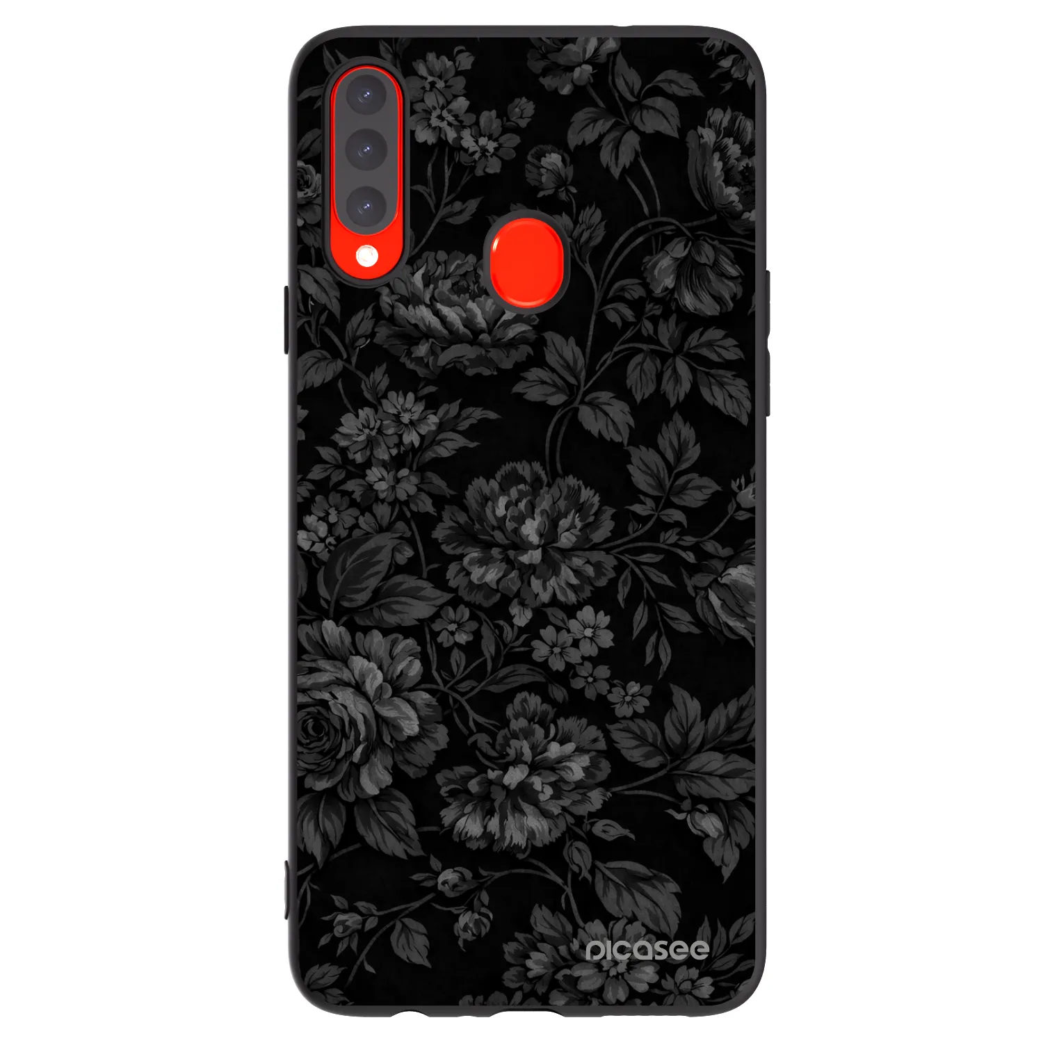 Picasee silikónový čierny obal pre Samsung Galaxy A20s - Dark Romance