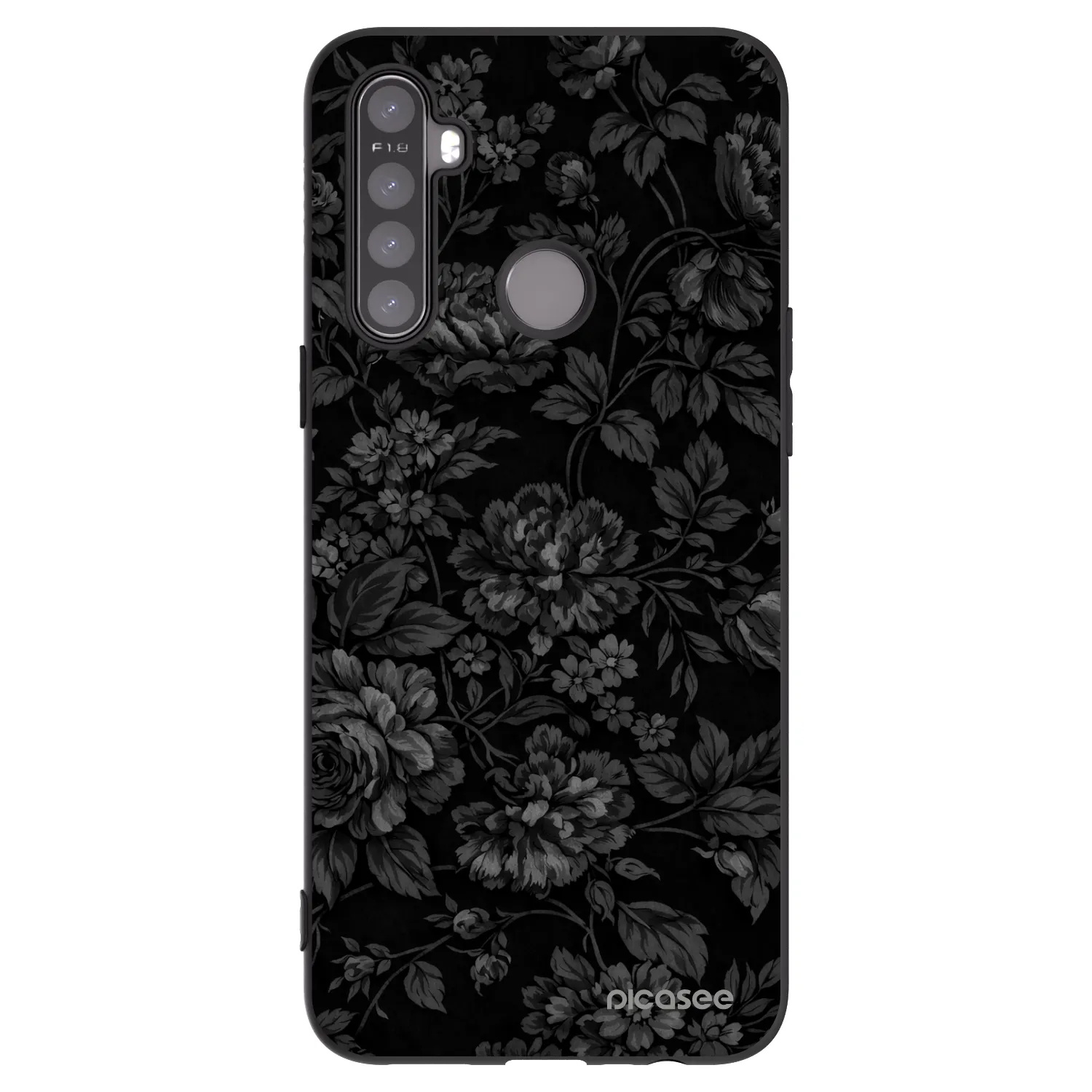 Picasee silikónový čierny obal pre Realme 5 - Dark Romance