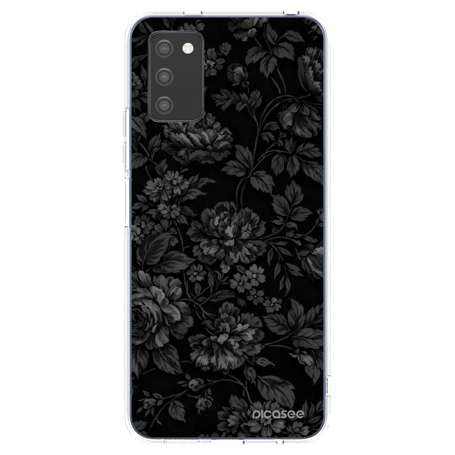 Picasee silikónový prehľadný obal pre Samsung Galaxy A02s A025G - Dark Romance