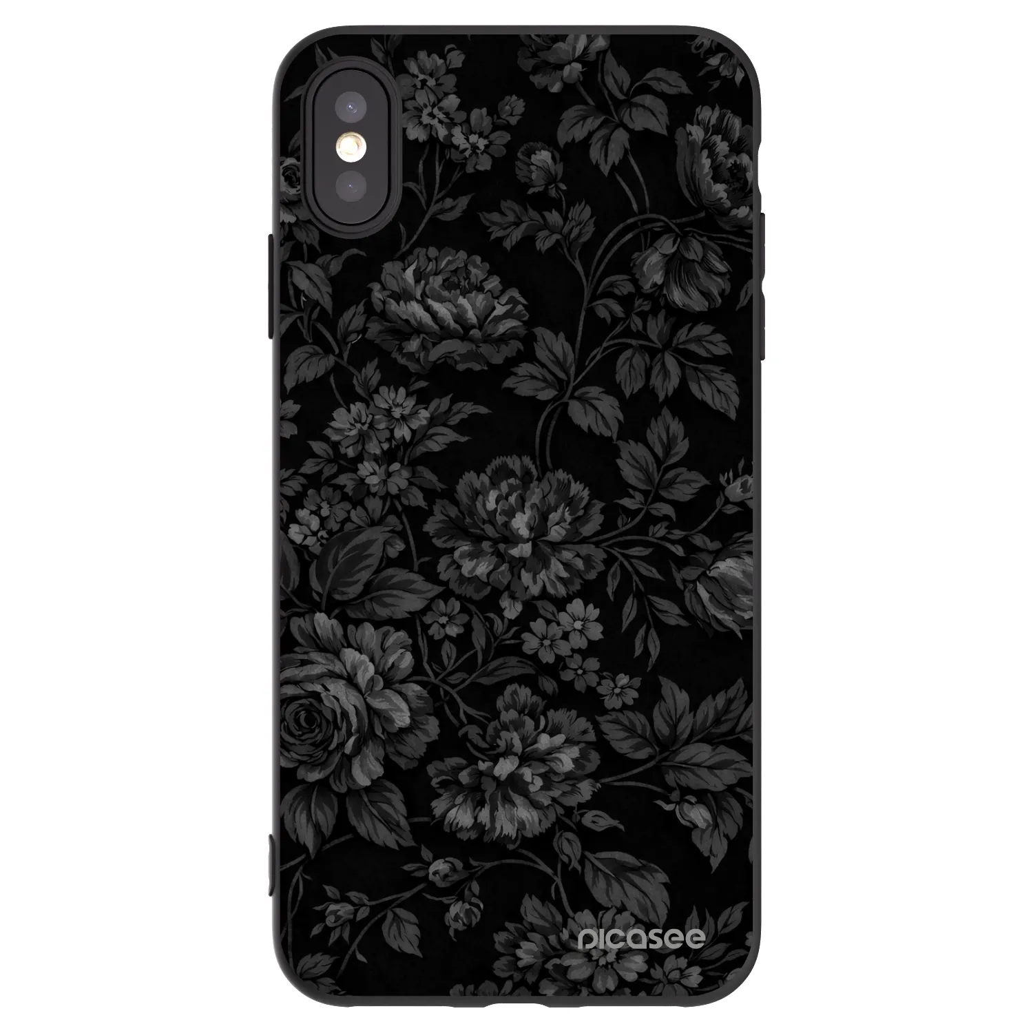 Picasee silikónový čierny obal pre Apple iPhone XS Max - Dark Romance