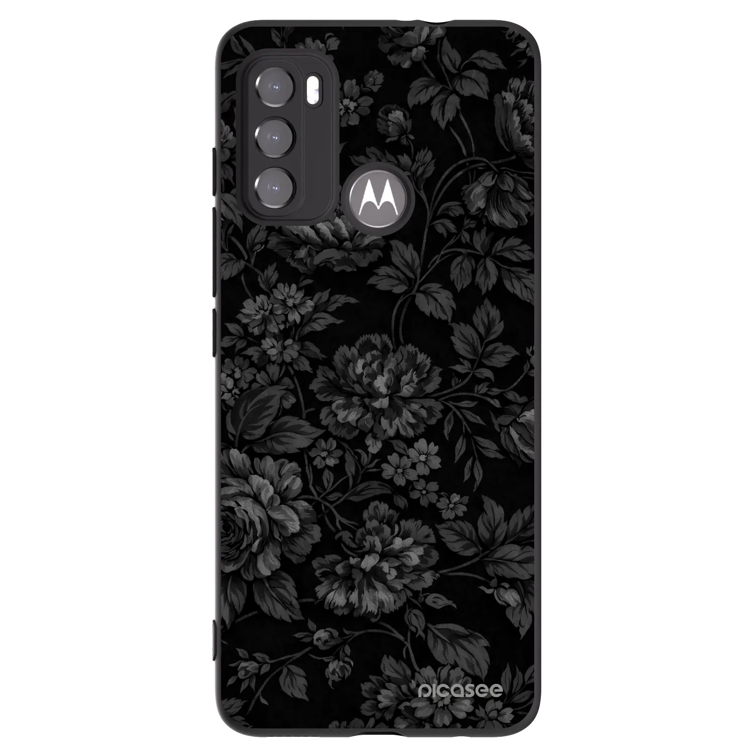 Picasee silikónový čierny obal pre Motorola Moto G60 - Dark Romance