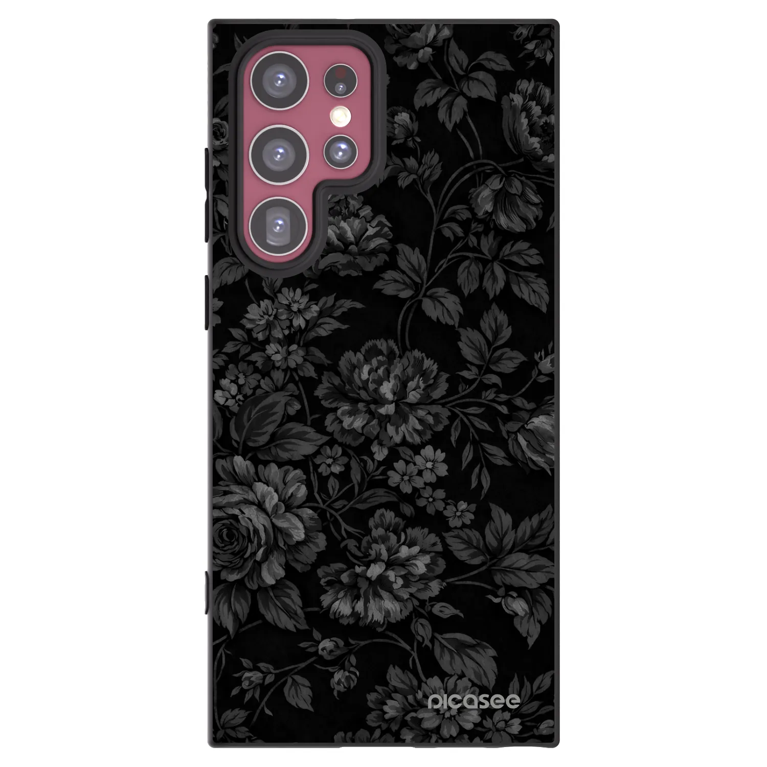 Picasee silikónový čierny obal pre Samsung Galaxy S22 Ultra 5G - Dark Romance