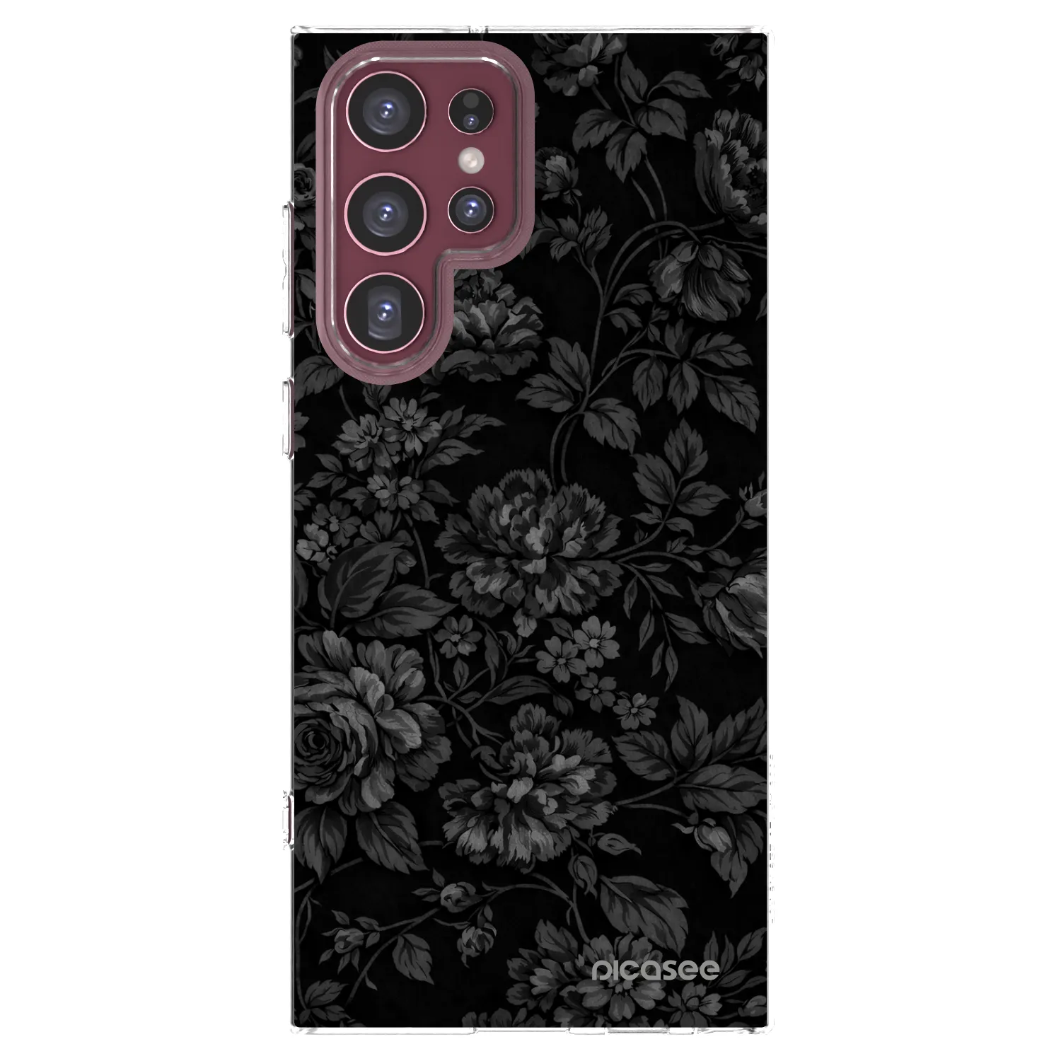 Picasee silikónový prehľadný obal pre Samsung Galaxy S22 Ultra 5G - Dark Romance