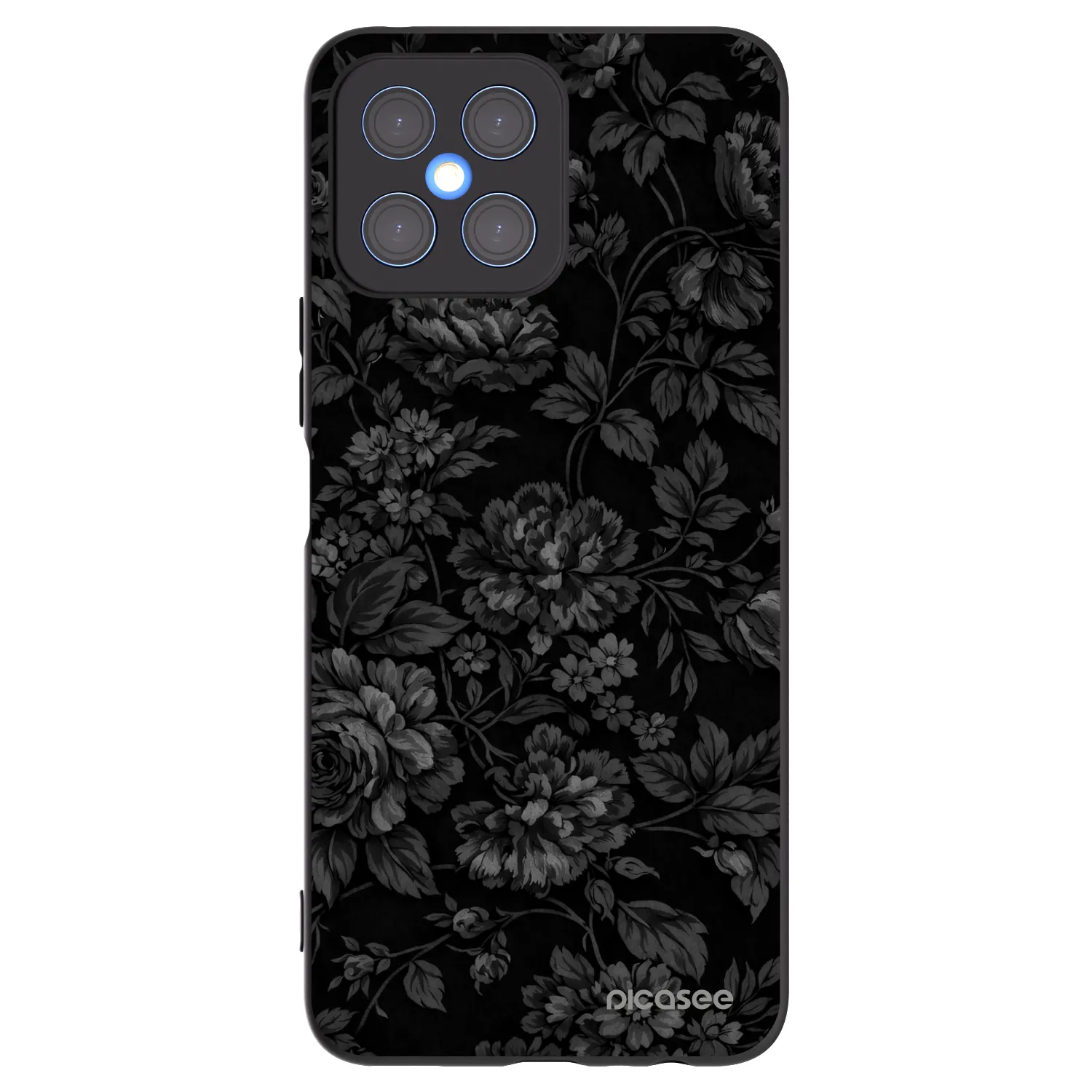 Picasee silikónový čierny obal pre Honor X8 4G - Dark Romance