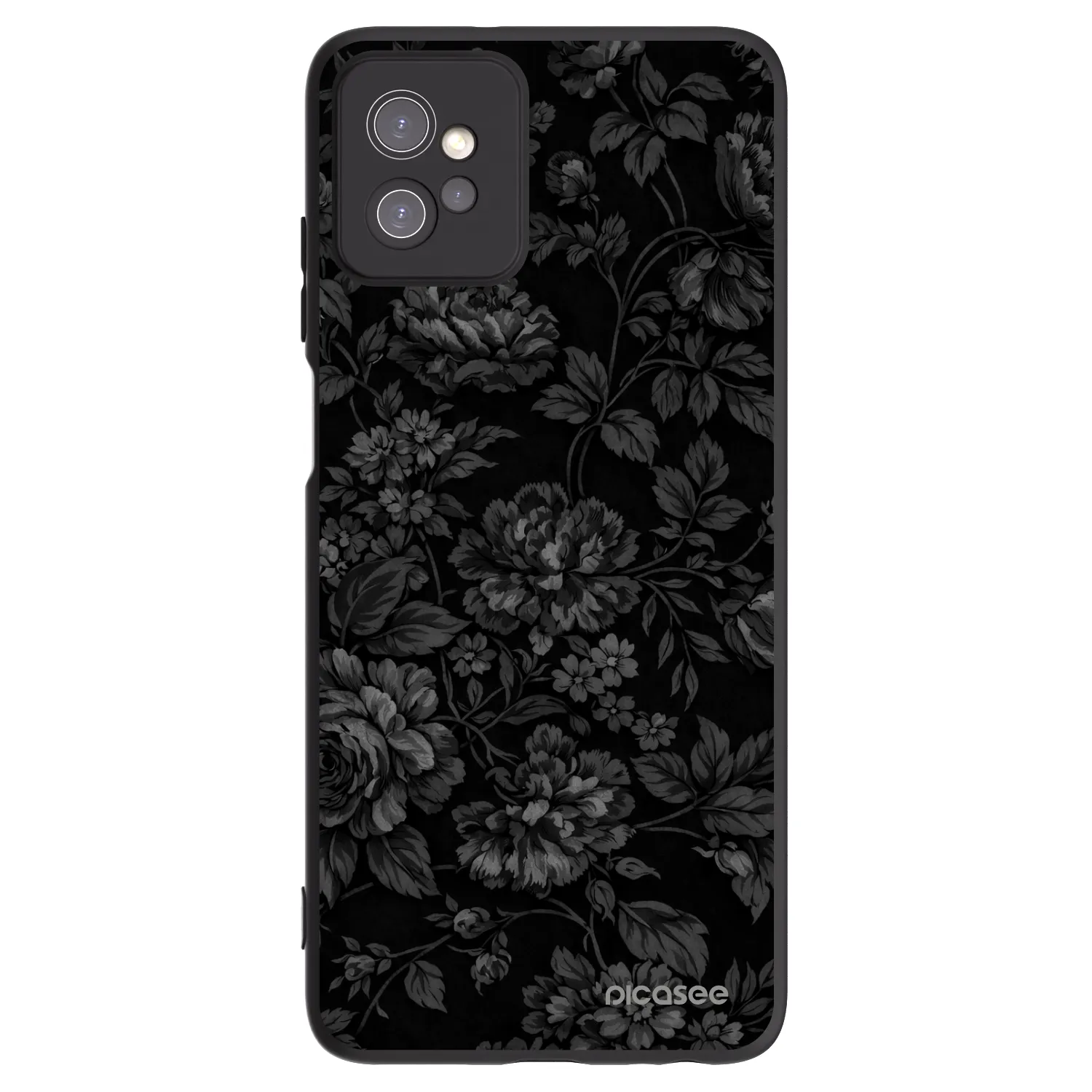 Picasee silikónový čierny obal pre Motorola Moto G32 - Dark Romance