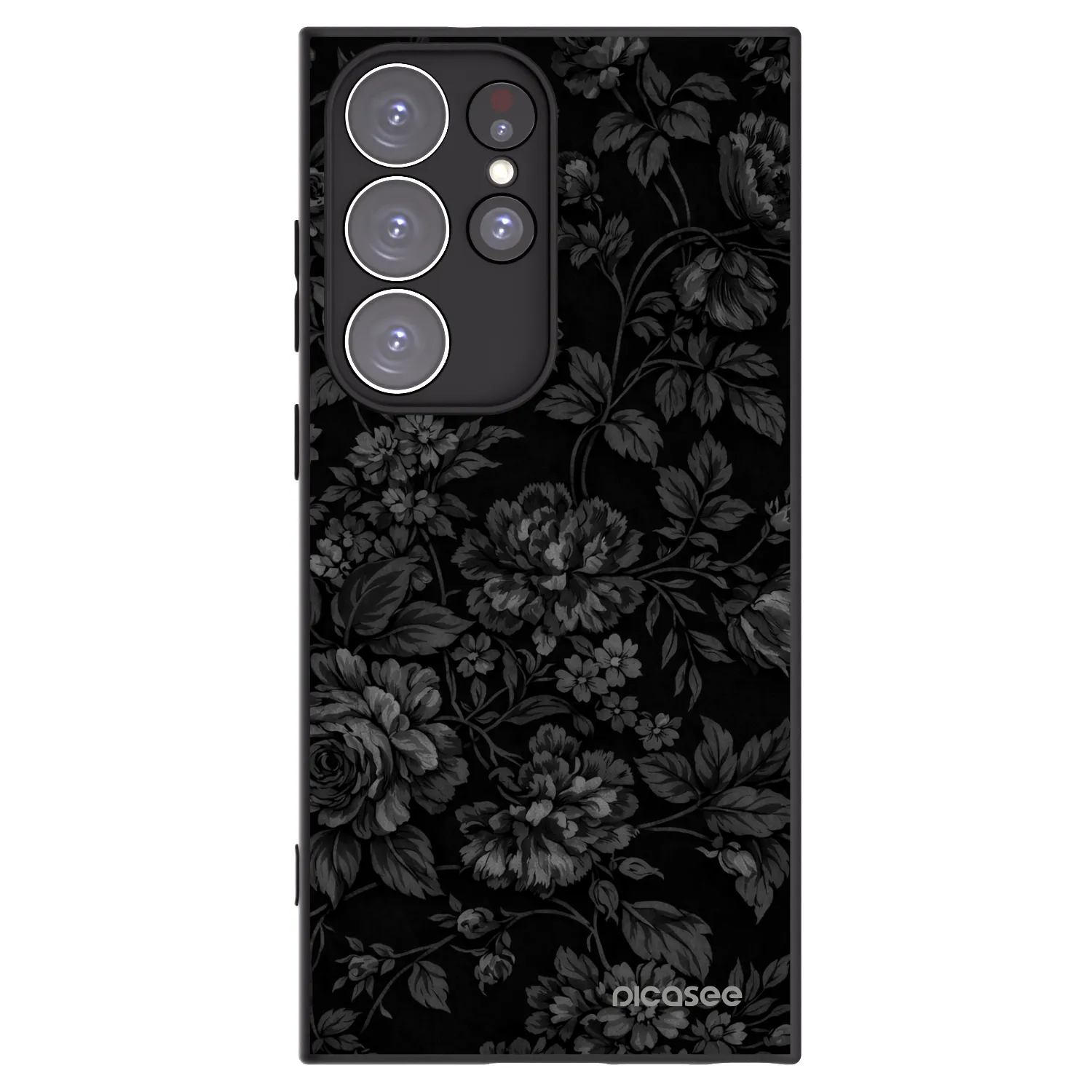 Picasee silikónový čierny obal pre Samsung Galaxy S23 Ultra 5G - Dark Romance
