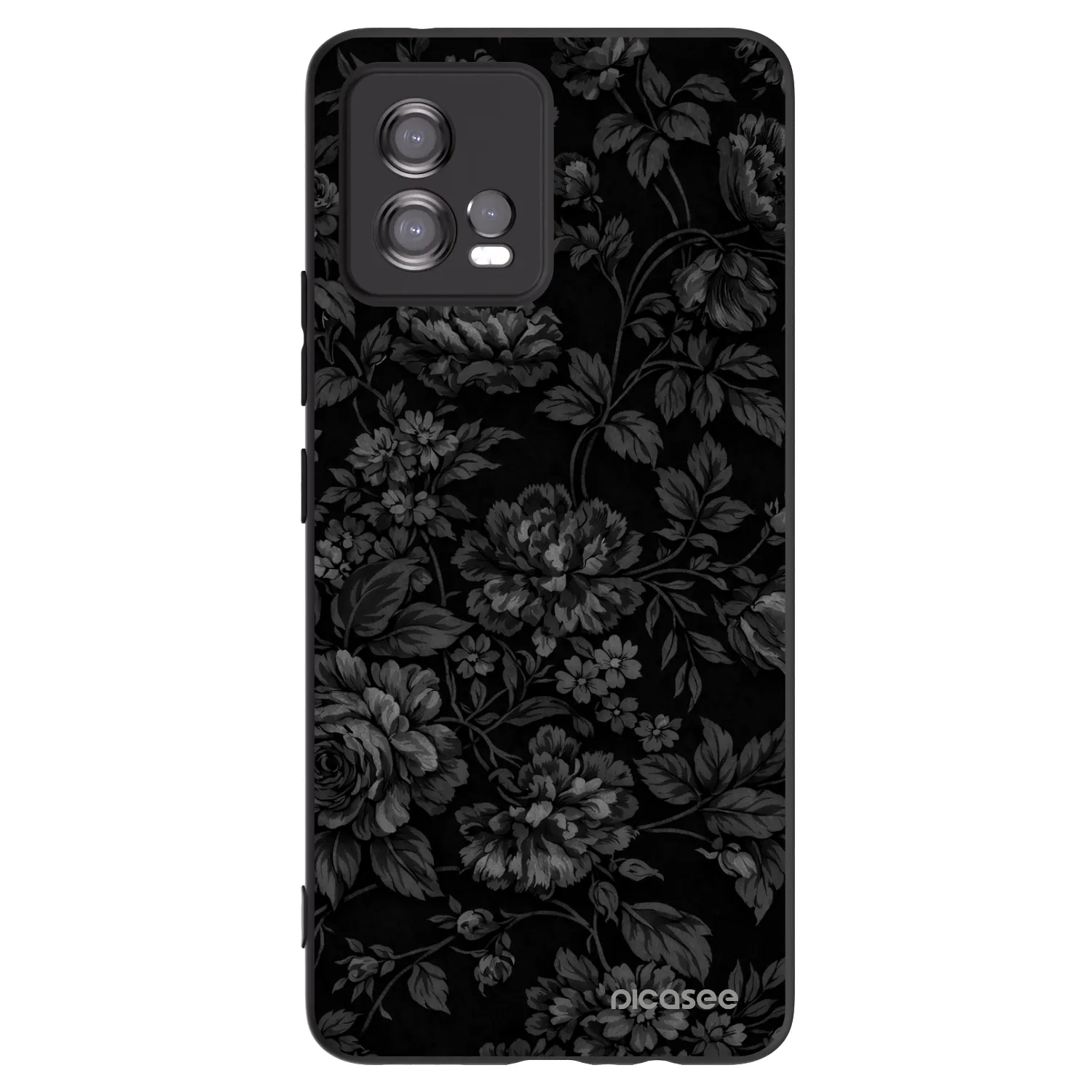 Picasee silikónový čierny obal pre Motorola Moto G72 - Dark Romance