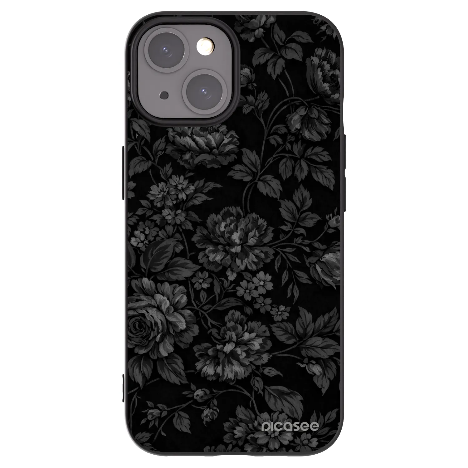 Silikónový čierny obal pre Apple iPhone 15 - Dark Romance