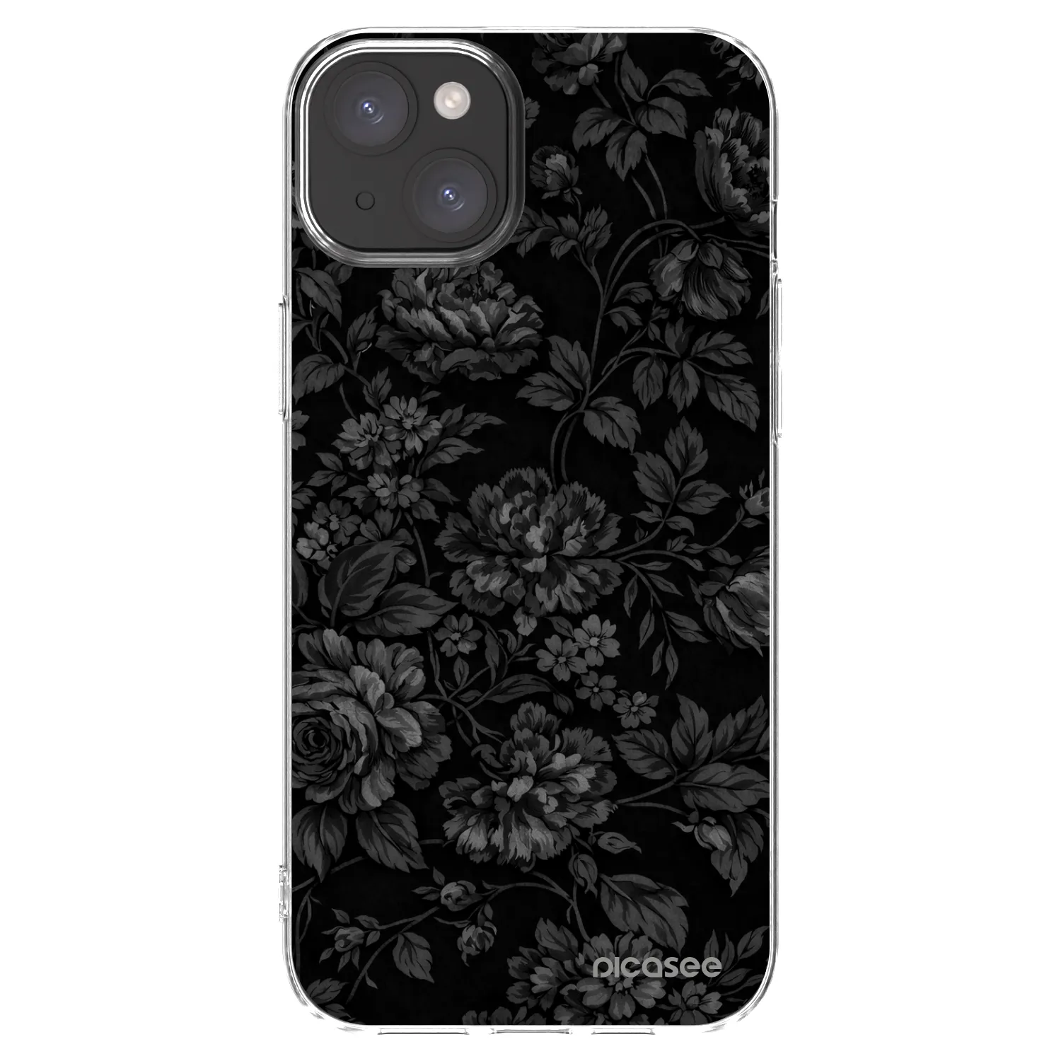 Picasee silikónový prehľadný obal pre Apple iPhone 15 Plus - Dark Romance