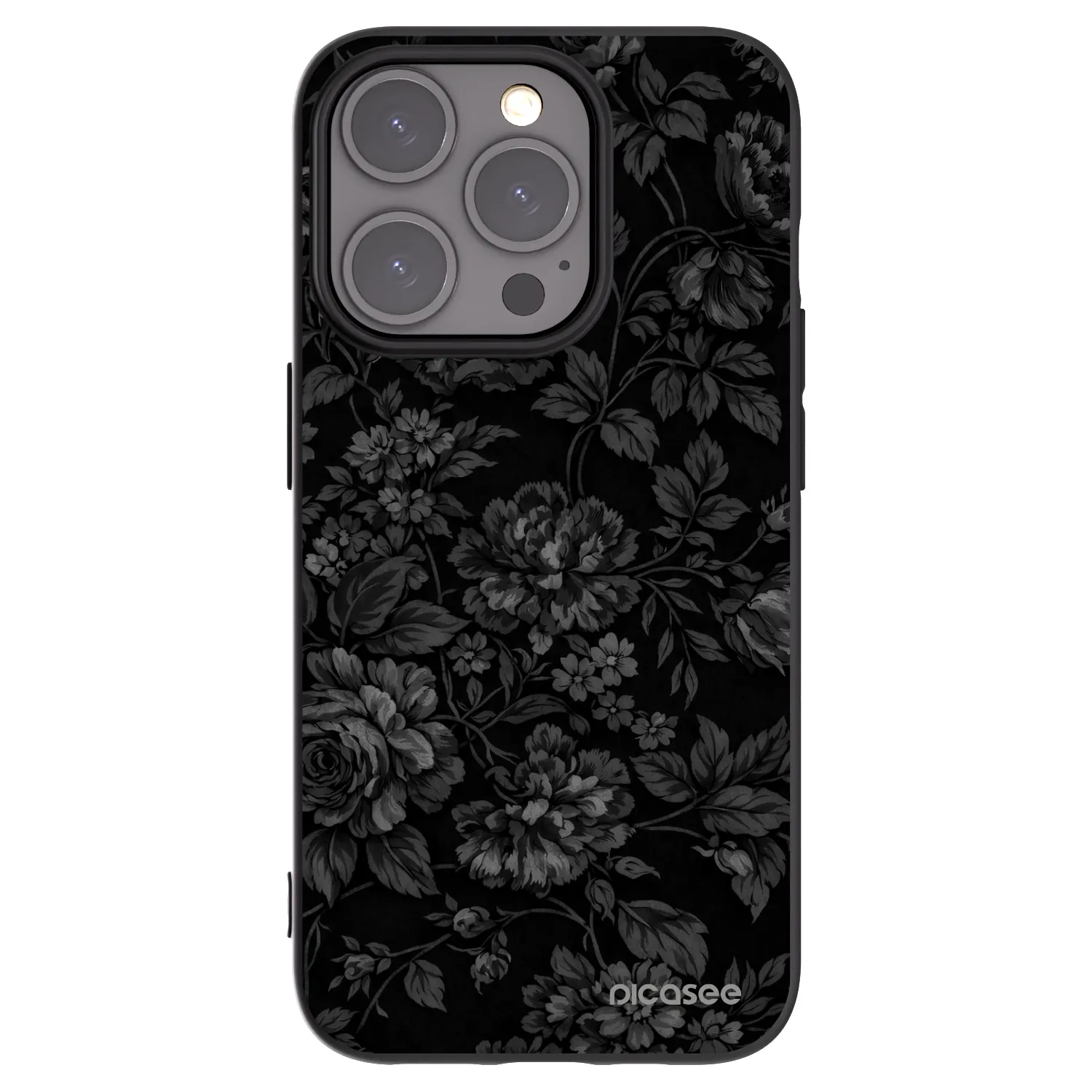 Silikónový čierny obal pre Apple iPhone 15 Pro - Dark Romance