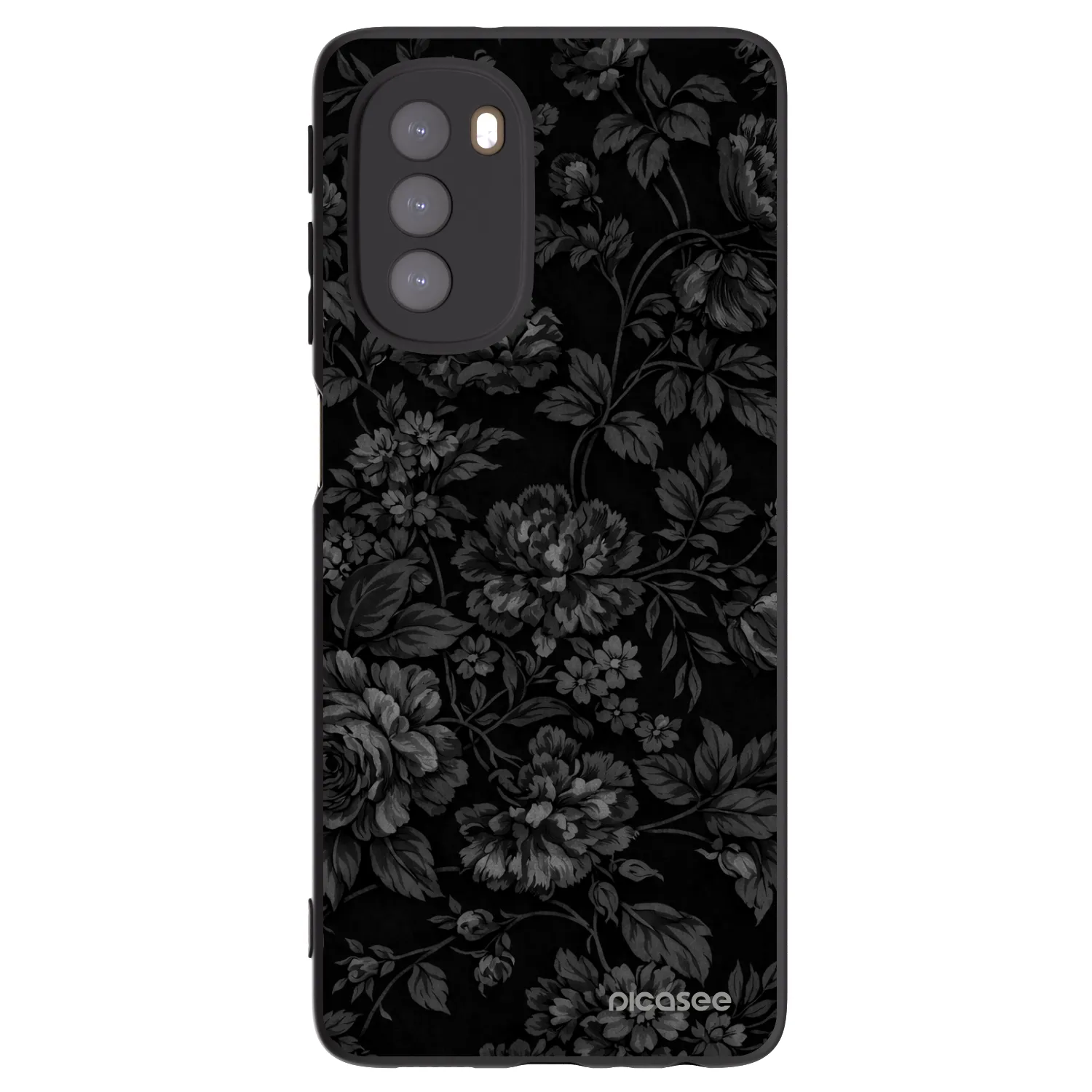 Picasee silikónový čierny obal pre Motorola Moto G51 - Dark Romance