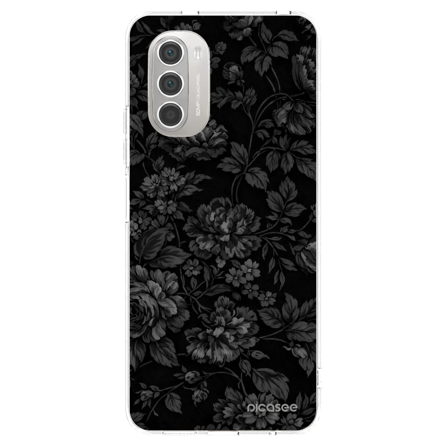 Picasee silikónový prehľadný obal pre Motorola Moto G51 - Dark Romance