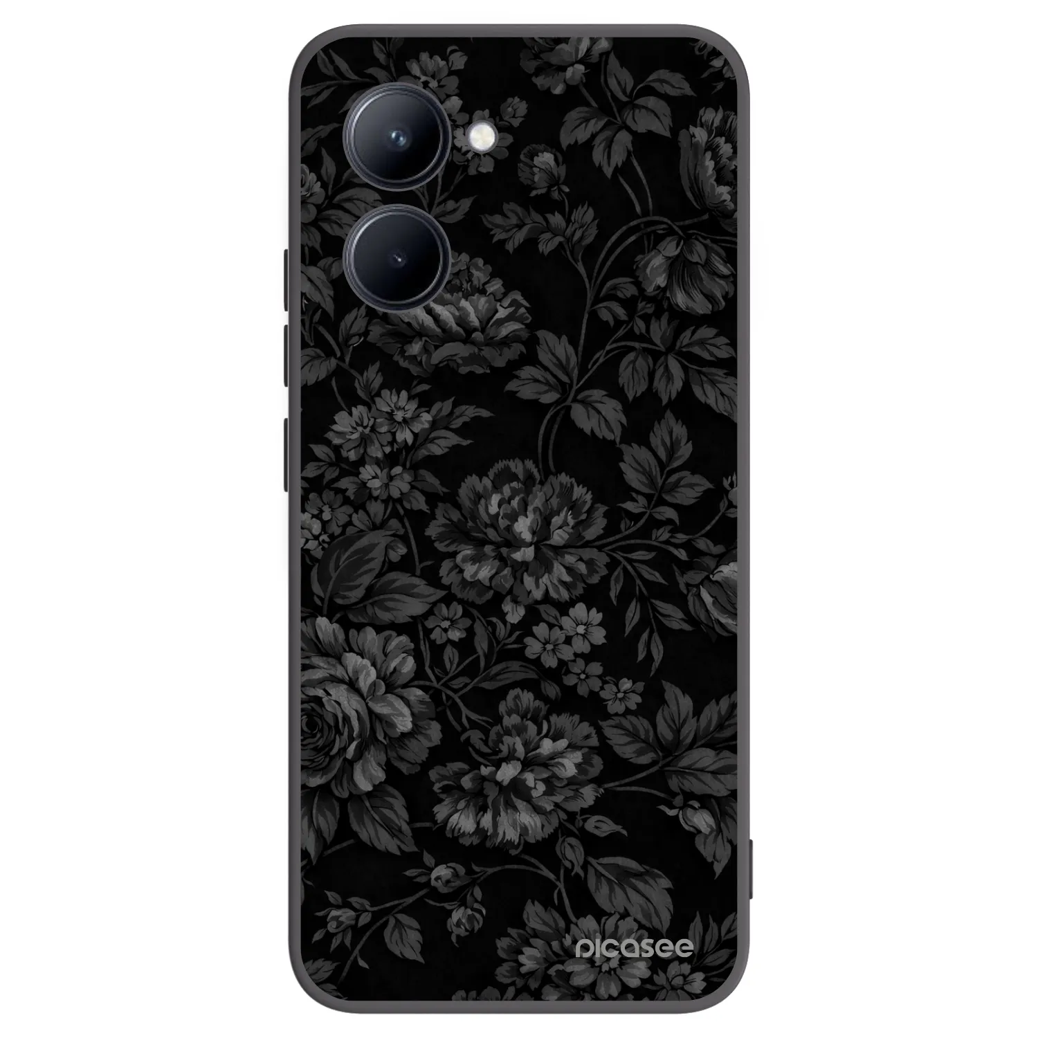 Picasee silikónový čierny obal pre Realme C33 (2023) - Dark Romance