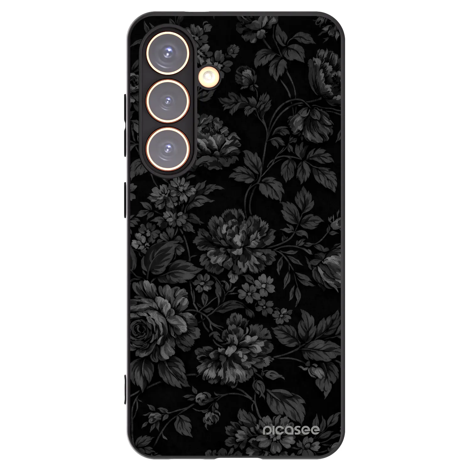 Picasee silikónový čierny obal pre Samsung Galaxy S24 S921B 5G - Dark Romance