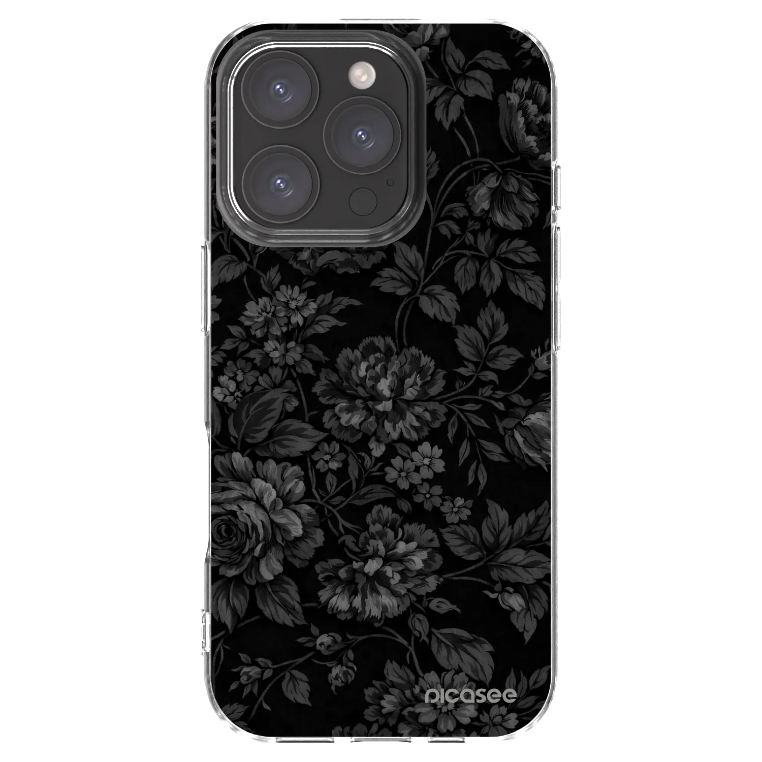 Picasee silikónový prehľadný obal pre Apple iPhone 16 Pro - Dark Romance