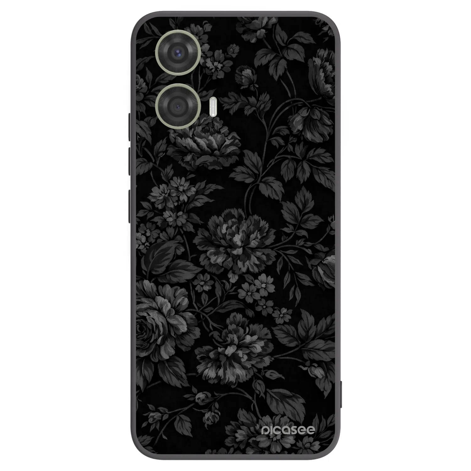 Picasee silikónový čierny obal pre Motorola Moto G24 - Dark Romance