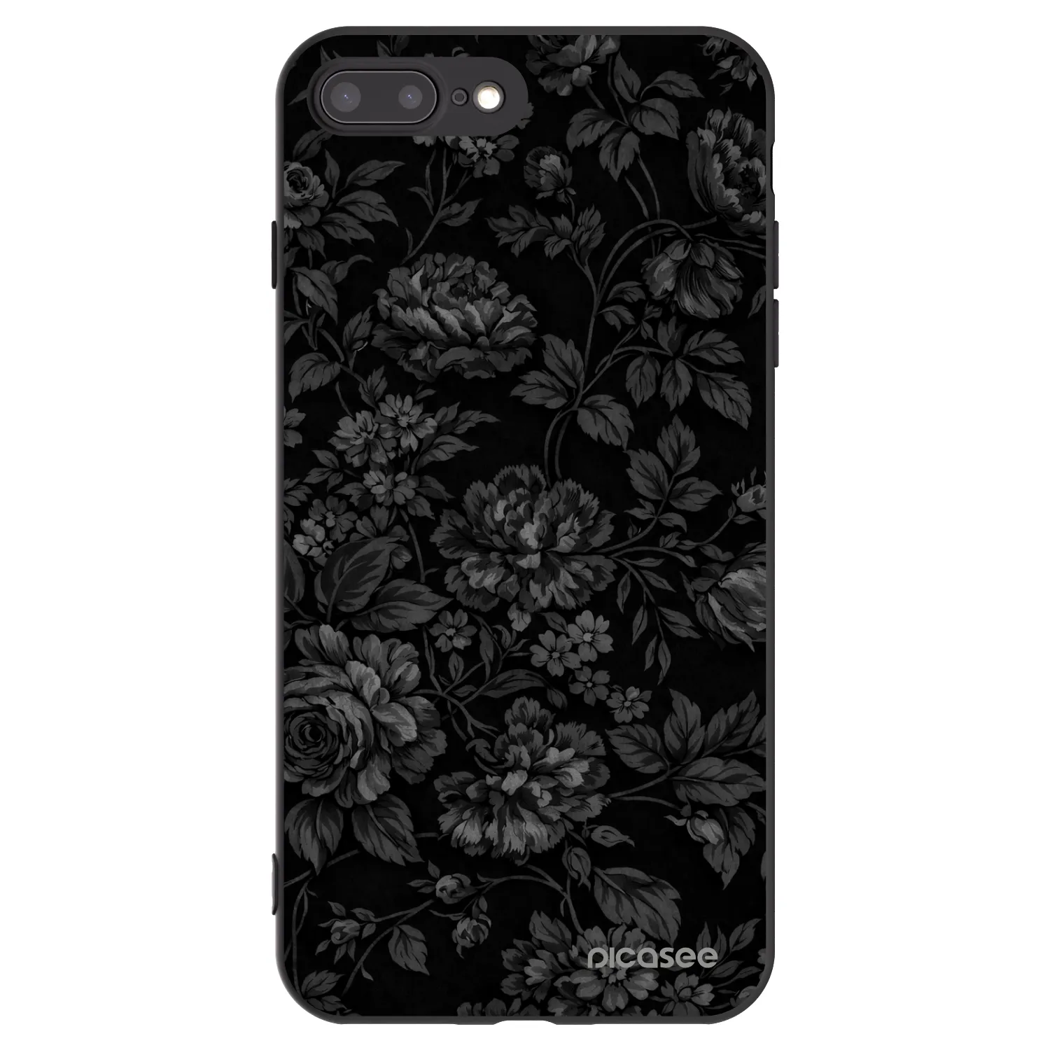 Picasee silikónový čierny obal pre Apple iPhone 7 Plus - Dark Romance