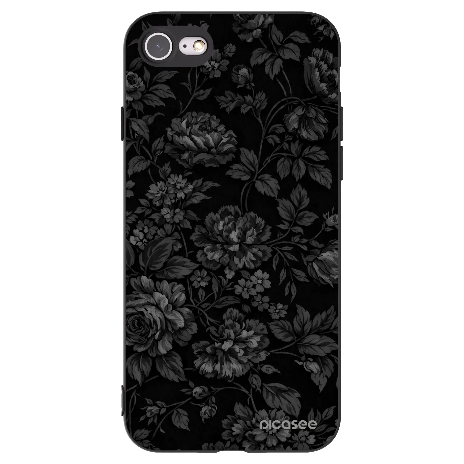 Picasee silikónový čierny obal pre Apple iPhone SE 2020 - Dark Romance