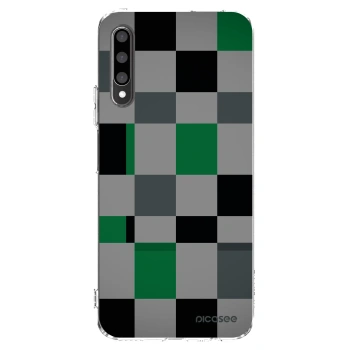 Picasee silikónový prehľadný obal pre Honor 9X Pro - Block Grid