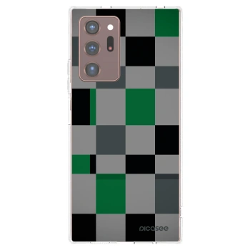 Picasee silikónový prehľadný obal pre Samsung Galaxy Note 20 Ultra - Block Grid
