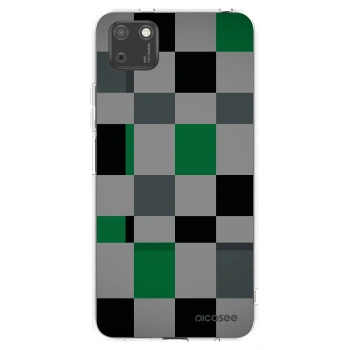 Picasee silikónový prehľadný obal pre Huawei Y5P - Block Grid