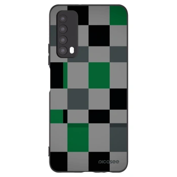 Picasee silikónový čierny obal pre Huawei P Smart 2021 - Block Grid