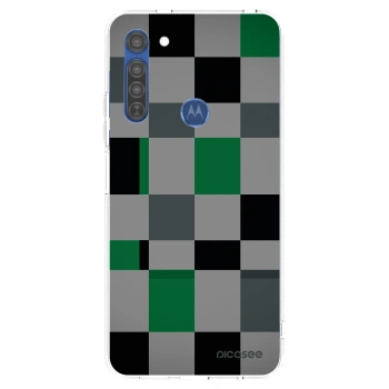 Obal pre Motorola Moto G8 - Block Grid