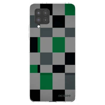 Picasee silikónový prehľadný obal pre Samsung Galaxy A42 A426B - Block Grid