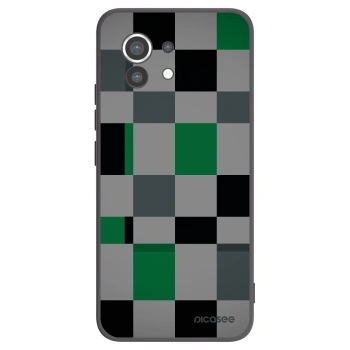Picasee silikónový čierny obal pre Xiaomi Mi 11 - Block Grid