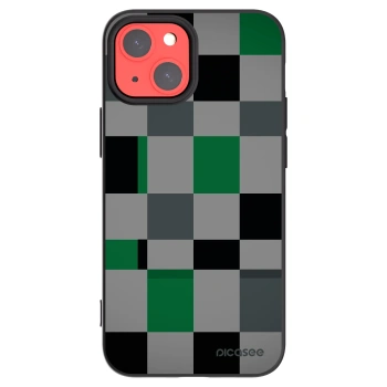 Picasee silikónový čierny obal pre Apple iPhone 13 mini - Block Grid