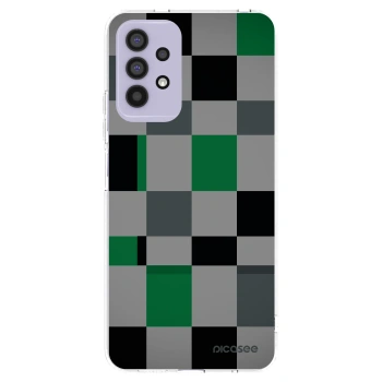 Picasee silikónový prehľadný obal pre Samsung Galaxy A32 4G SM-A325F - Block Grid