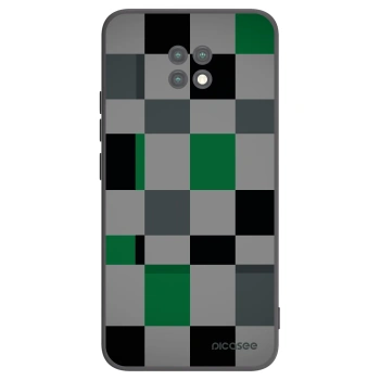 Picasee silikónový čierny obal pre Xiaomi Redmi Note 9T - Block Grid