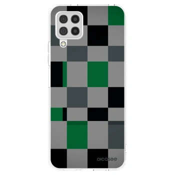 Picasee silikónový prehľadný obal pre Samsung Galaxy A22 A225F 4G - Block Grid