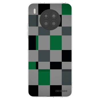 Picasee silikónový prehľadný obal pre Huawei Nova 8i - Block Grid