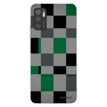 Picasee silikónový prehľadný obal pre Xiaomi Poco M3 Pro 5G - Block Grid