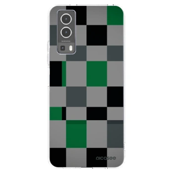 Picasee silikónový prehľadný obal pre Vivo Y72 5G - Block Grid