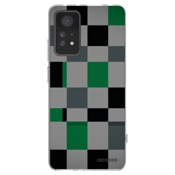 Picasee silikónový prehľadný obal pre Xiaomi Redmi Note 11 Pro 5G - Block Grid