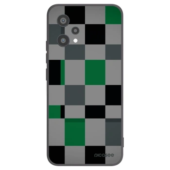Picasee silikónový čierny obal pre Realme 9 Pro 5G - Block Grid