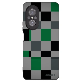 Picasee silikónový čierny obal pre Huawei Nova 9 SE - Block Grid
